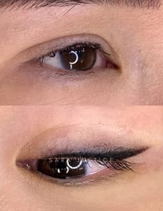 Eyeliner Tattoo result by Sara Justice Cosmetic Tattoo in Atlanta, GA