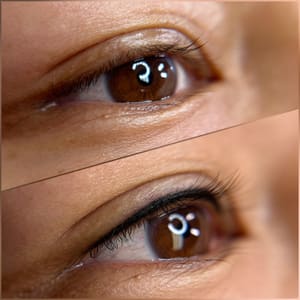 Eyeliner Tattoo result by SAWR Belles Skincare & PMU in Alpine, CA