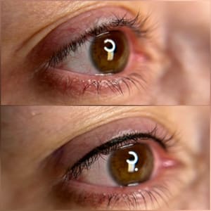 Eyeliner Tattoo result by SAWR Belles Skincare & PMU in Alpine, CA