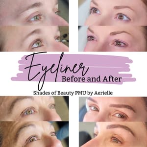 Eyeliner Tattoo result by Shades of beauty PMU by Aerielle in Joplin, MO