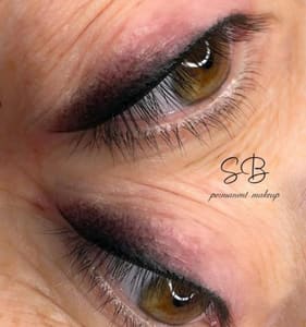 Eyeliner Tattoo result by Signature Beauty Permanent makeup studio in Woodinville, WA