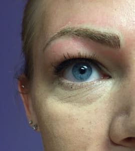 Eyeliner Tattoo result by Simply Flawless, LLC in Omaha, NE