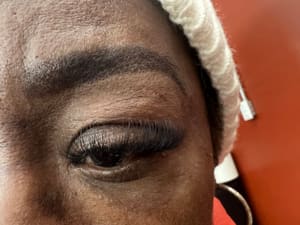 Eyeliner Tattoo result by Sita Beauty Care Salon and Eyebrow Threading in Oak Lawn, IL