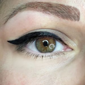 Eyeliner Tattoo result by Sofia Permanent Makeup in Costa Mesa, CA