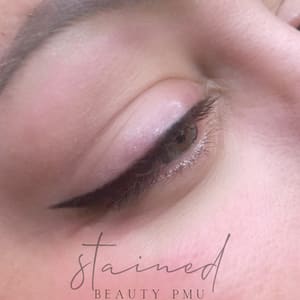 Eyeliner Tattoo result by Stained Beauty PMU in Sacramento, CA