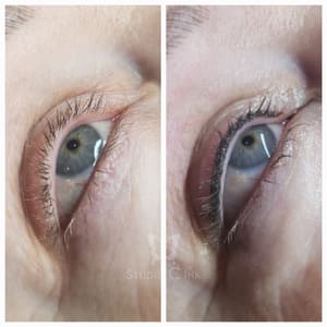 Eyeliner Tattoo result by Studio C Ink in Terre Haute, IN
