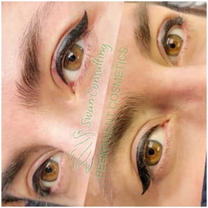Eyeliner Tattoo result by Swan Consulting Permanent Cosmetics in Glen Burnie, MD