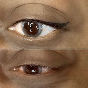 Eyeliner Tattoo result by Symmetry PMU by Heather in Visalia, CA