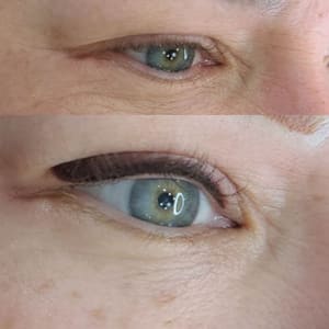 Eyeliner Tattoo result by Tashi Brow & Skin Studio in Plano, TX