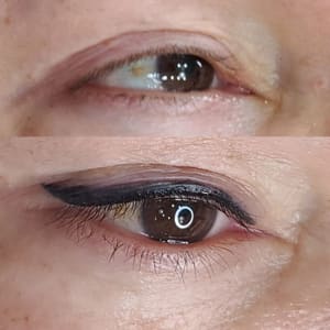 Eyeliner Tattoo result by Tashi Brow & Skin Studio in Plano, TX