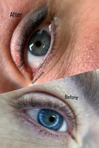 Eyeliner Tattoo result by Tatiana Devecki Permanent Makeup in Aledo, TX
