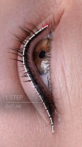Eyeliner Tattoo result by The Brow Clinic - Eyebrow Expert natural NANO BROWS Mircroblading Ombre Brows Lash Skincare Facial Houston Texas in Houston, TX
