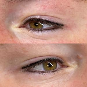 Eyeliner Tattoo result by the Brow Co @ Cortny + Co Salon in Woodway, TX