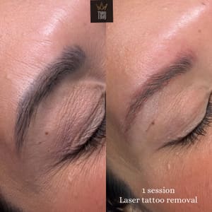 Eyeliner Tattoo result by The Brow Shaping Queen in Frisco, TX