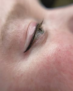Eyeliner Tattoo result by The Curl Studio in Bellwood, PA