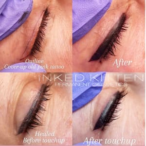 Eyeliner Tattoo result by The Vixen Kitten in Kalispell, MT