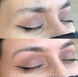 Eyeliner Tattoo result by Threading By Carlena in Yuma, AZ