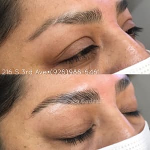 Eyeliner Tattoo result by Threading By Carlena in Yuma, AZ