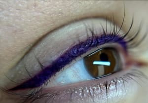 Eyeliner Tattoo result by Tin Kitten Beauty Bar – Cosmetic Tattoo - Salon Team - Creative Stations in Apple Valley, CA