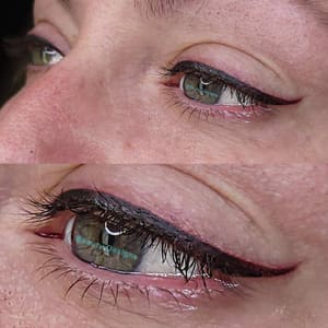 Eyeliner Tattoo result by TLC Beauty Designs in Vacaville, CA