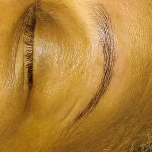 Eyeliner Tattoo result by Uniq Radiance Salon in Duncanville, TX
