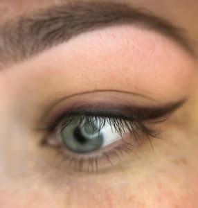Eyeliner Tattoo result by Virago Beauty Bar in Altoona, PA