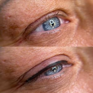 Eyeliner Tattoo result by Virtù Cosmetic Tattoo Studio in Warwick, NY