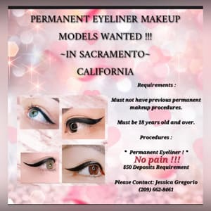 Eyeliner Tattoo result by Vy Eyeliner Permanent Makeup Tattoo in Elk Grove, CA