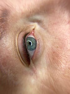Eyeliner Tattoo result by WESTNA Permanent makeup and Training in Charlotte, NC