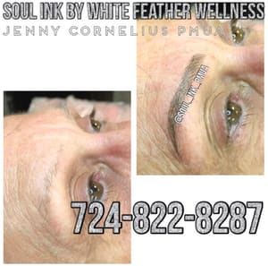 Eyeliner Tattoo result by White Feather Wellness and Soul INK PMUA in Butler, PA