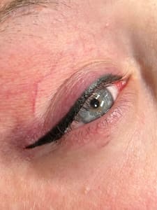 Eyeliner Tattoo result by Wicked Makeup in Wilmington, MA