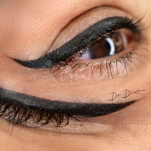 Eyeliner Tattoo result by Wow Brows Studio in Bakersfield, CA