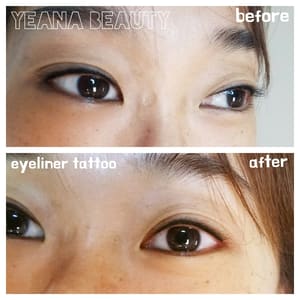 Eyeliner Tattoo result by Yeana Beauty in Los Angeles, CA