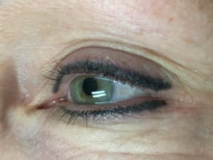 Eyeliner Tattoo result by Your Body Your Skin in Folsom, CA