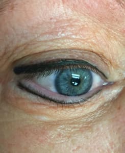 Eyeliner Tattoo result by Your Body Your Skin in Folsom, CA