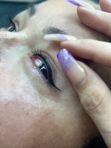 Eyeliner Tattoo result by Zoe Milan Studios in Tampa, FL