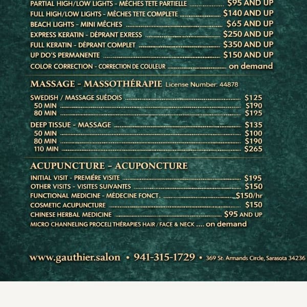 Gauthier Salon & Wellness Spa - permanent makeup in Sarasota, FL