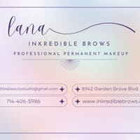 Inkredible Brows - permanent makeup work