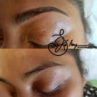 Microblading and lip blushing - permanent makeup work