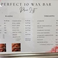 Perfect 10 Wax Bar and Skincare - permanent makeup work