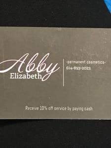 Permanent makeup work by Abby Elizabeth Cosmetics in Worthington, OH