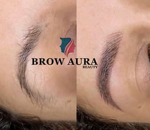 Permanent makeup work by Brow Aura (Eyebrow Threading & Microblading) in Mesa, AZ