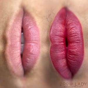 Permanent makeup work by Brow Lady Microblading Studio in Wilmington, MA