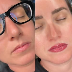 Permanent makeup work by Brows and Blades - Microblading by Emmy Rae in Vacaville, CA