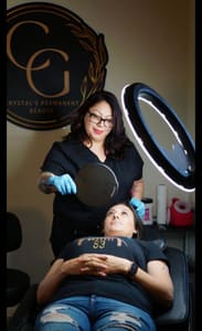 Permanent makeup work by Crystal's Permanent Beauty in Delano, CA