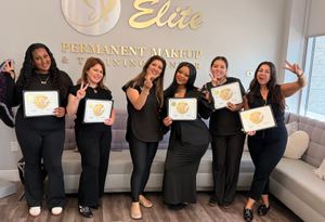 Permanent makeup work by Elite Permanent Makeup & Cosmetology College in Los Angeles, CA