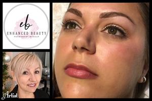 Permanent makeup work by Enhanced Beauty Permanent Makeup in Wilmington, NC