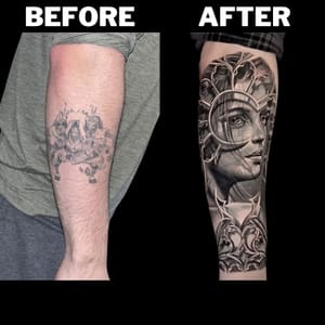 Permanent makeup work by Fame Tattoos & Piercings in Hialeah, FL