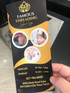 Permanent makeup work by Famous Threading Salon & Spa in Colleyville, TX