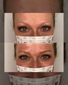 Permanent makeup work by Feather & Blade in Louisville, KY